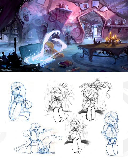 In my most recent vid, I found ANCIENT school work from 15+ years ago ~ some of my `concept art bro' phase haha :')

10 Art Lessons I wish I knew 15 Years ago!
https://t.co/ZTPAnTiqrB 