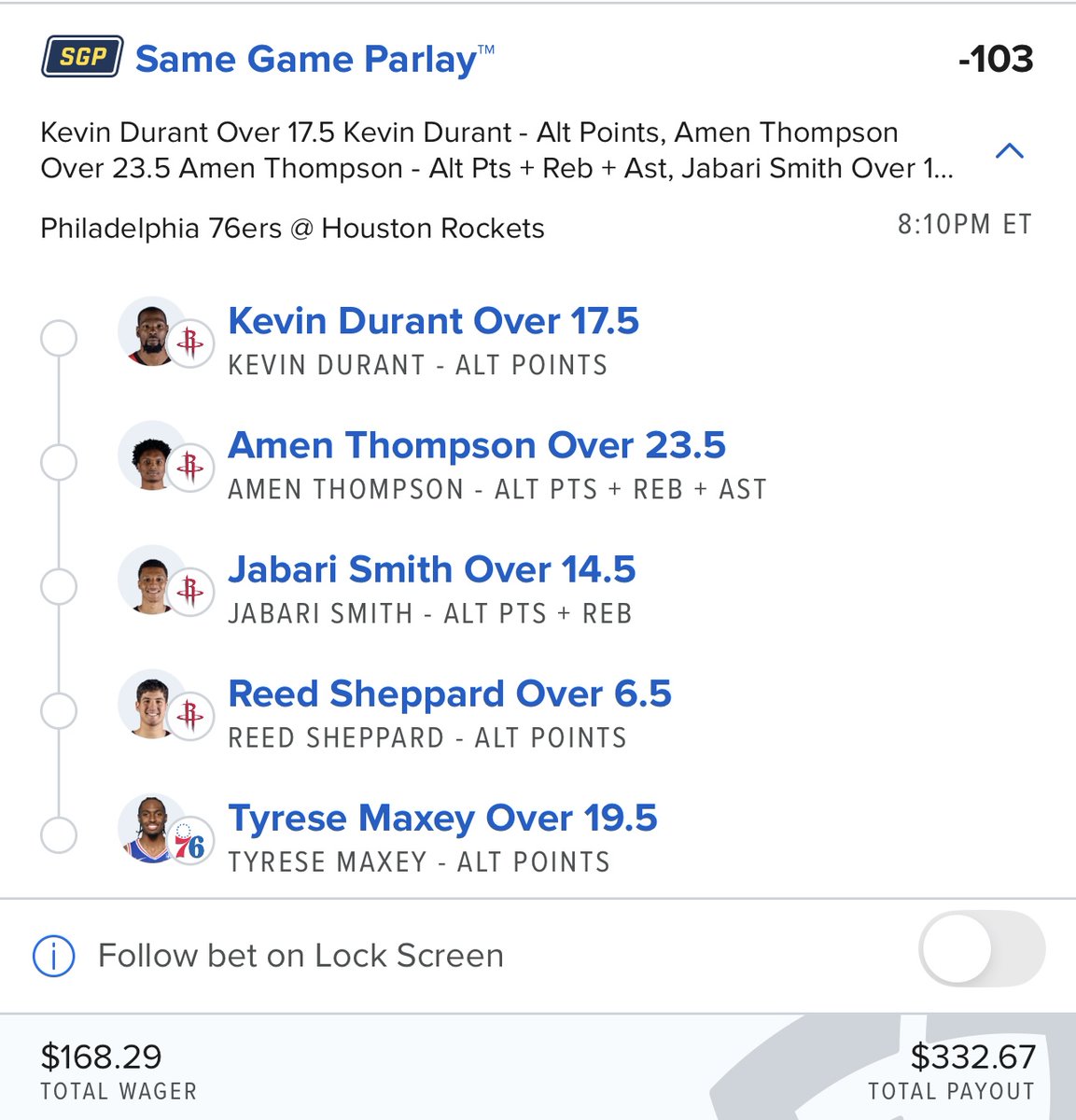 Calling Our Shot tweet media