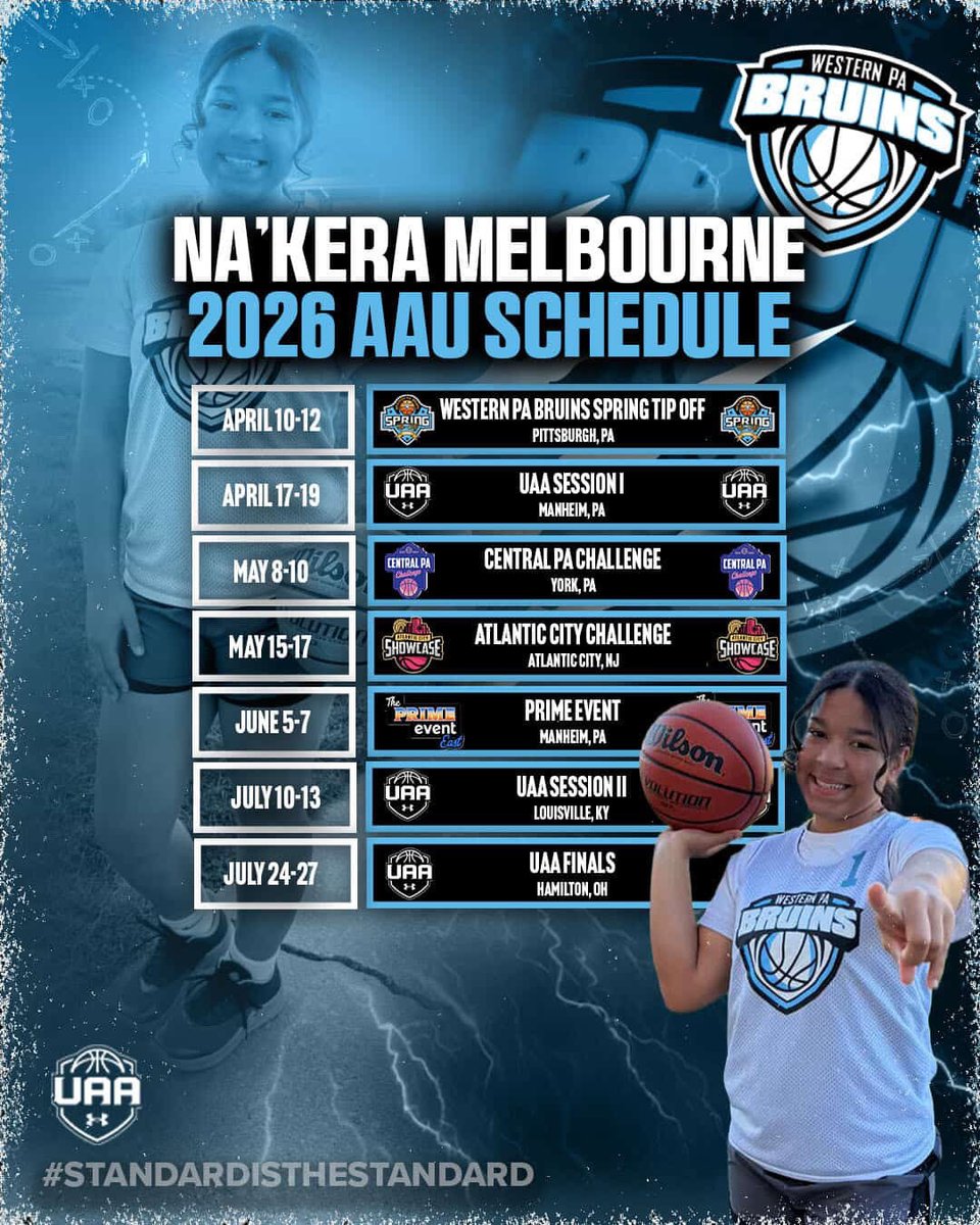 NakeraMelbourne's tweet image. Schedule loaded. First stop this weekend… let’s get it 💪🏽🏀
#WhyNotYou #WhyNotMe #WhyNotUs