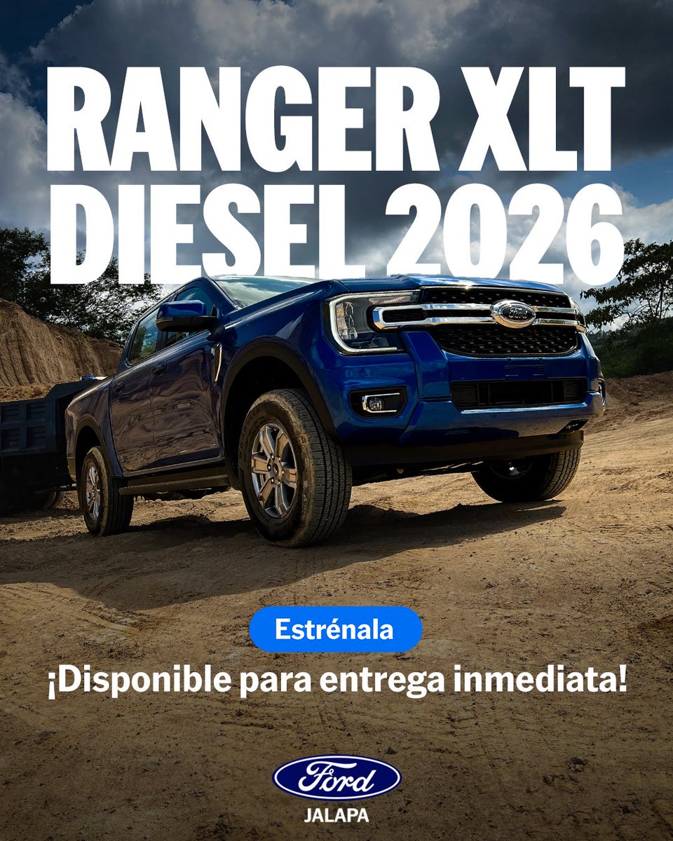 Cuando el trabajo exige más, necesitas una pickup que responda. Ford Ranger XLT Diesel combina fuerza, eficiencia y resistencia para que nada te detenga 😎🔥 

#ford #ranger #pickup #truck #fordmx
