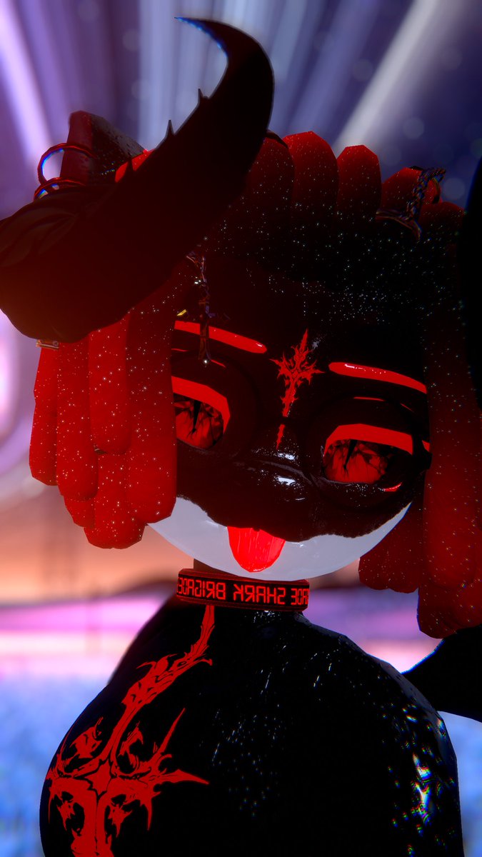 rentedtuba's tweet image. Felt a bit cute might delete later🙂‍↕️💕

#sabrean #VRchat #shark #silly