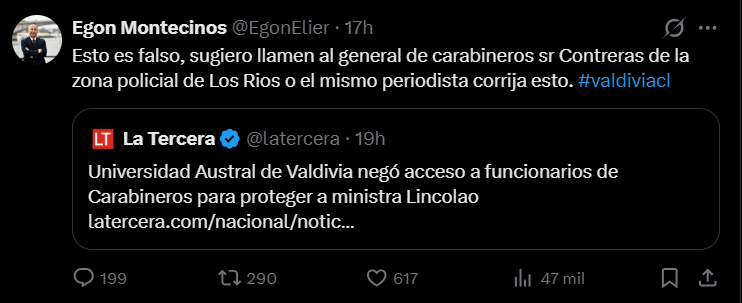 ikusizko's tweet photo. Diario @latercera NO MIENTA, que sus practicantes hagan la pega bien

Shaper, Helhue Sukni, Izkia Siches, Gendarmería, Amenazando, Instituto Nacional https://t.co/C8JNGvHaar