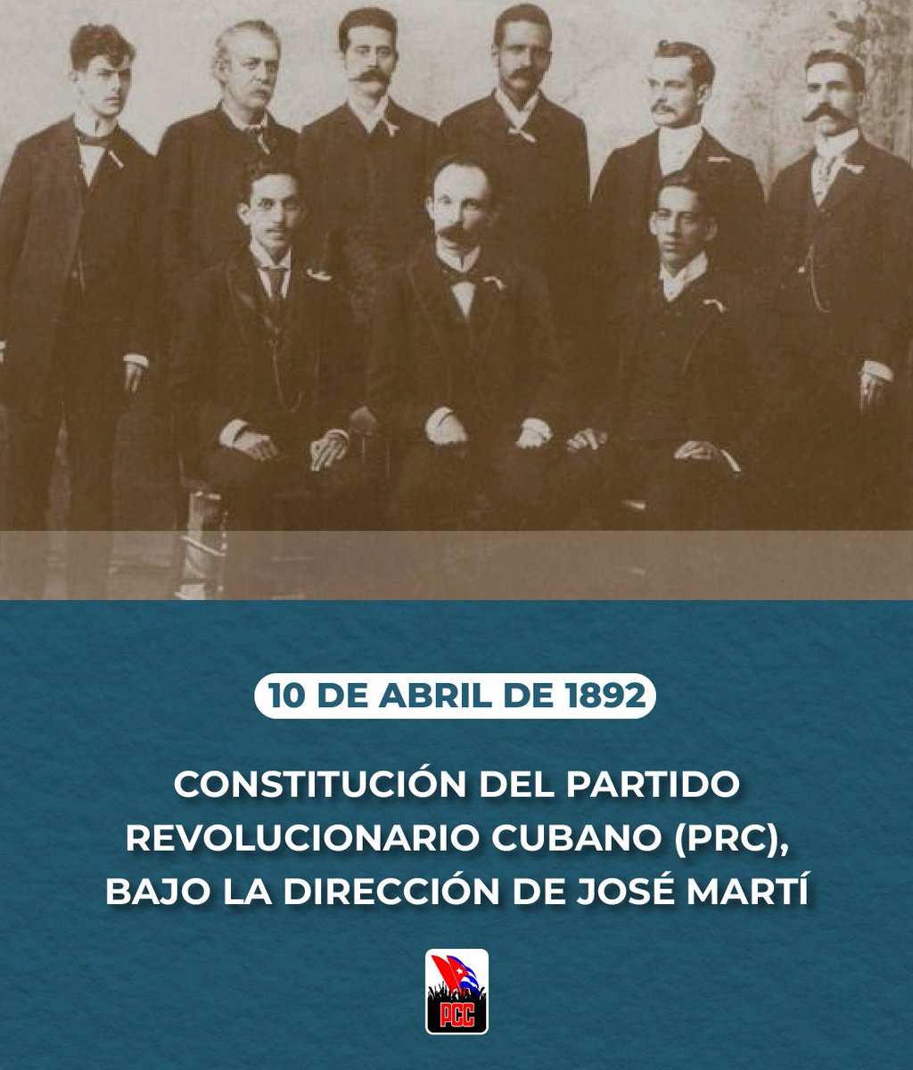 En 1892, #JoséMartí sembró la semilla de la libertad al fundar el Partido Revolucionario Cubano. Con él, unió corazones y voluntades para organizar la gesta por la independencia de #Cuba, un paso trascendental que convirtió la esperanza en proyecto de Nación. 
#OficialGET