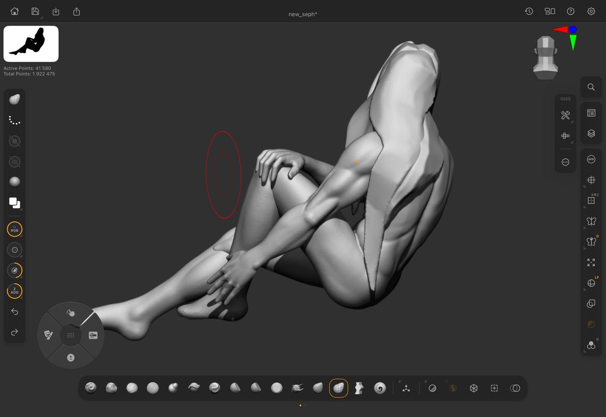 voilak3d's tweet photo. WIP #sephiroth #ff7 https://t.co/FKzgmAChpI