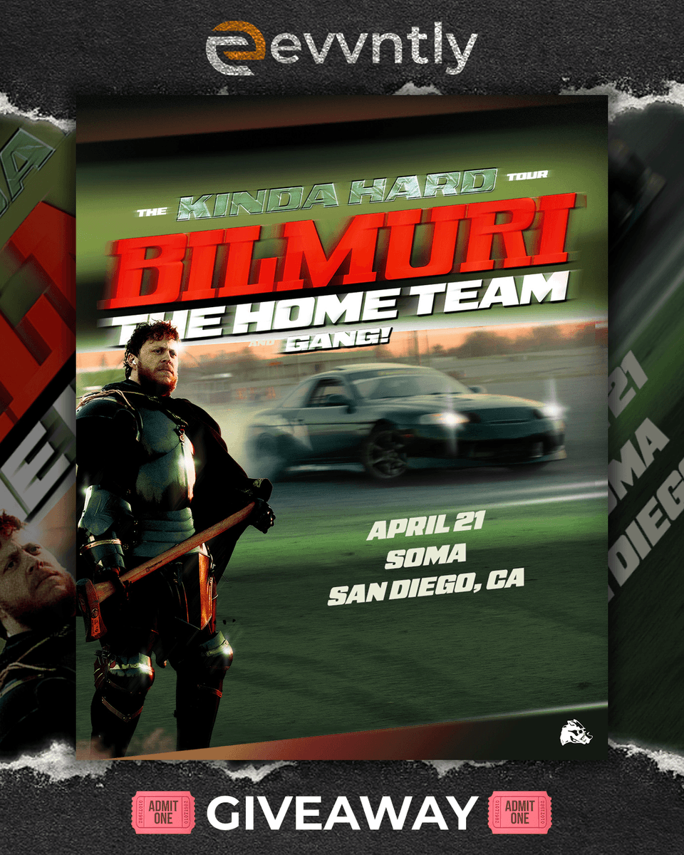 evvntlyapp's tweet photo. 🎟️ GIVEAWAY: Win tickets to BILMURI @ SOMA, SAN DIEGO, CA 🎶

📅 APRIL 21
👉 Enter on Instagram: https://t.co/DPmyeYJBn0

#Evvntly #Giveaway #ConcertTickets https://t.co/L29i0OHigO