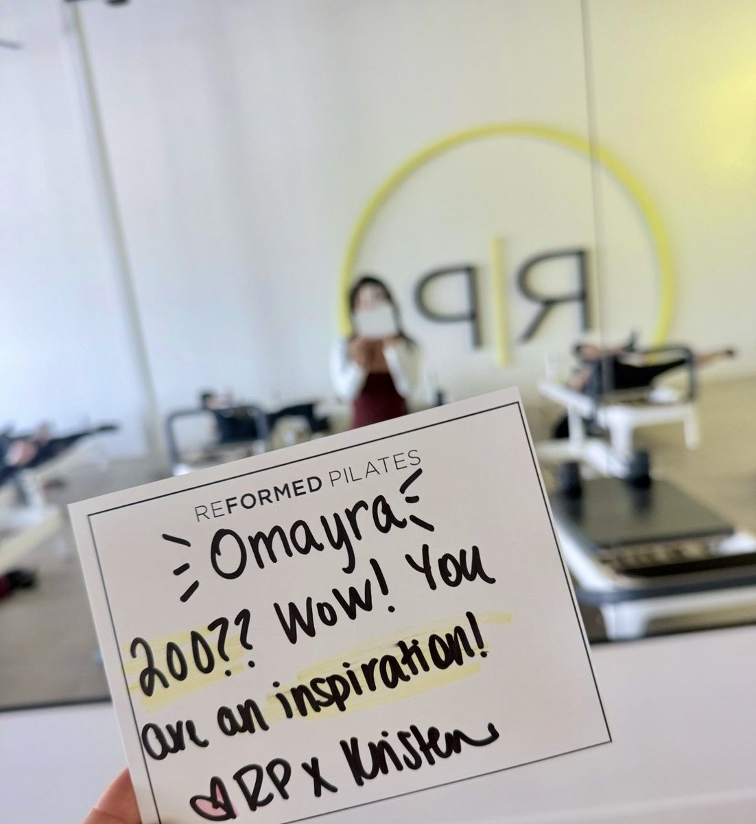 omayraescobar's tweet photo. completed my 200th pilates class today. my key takeaway: pilates isn’t about how many reps you do. it’s how you do them. intention is what keeps your alignment precise, your core engaged, and your movement controlled.

intention is everything…even in movement. https://t.co/W3ojsasOyF