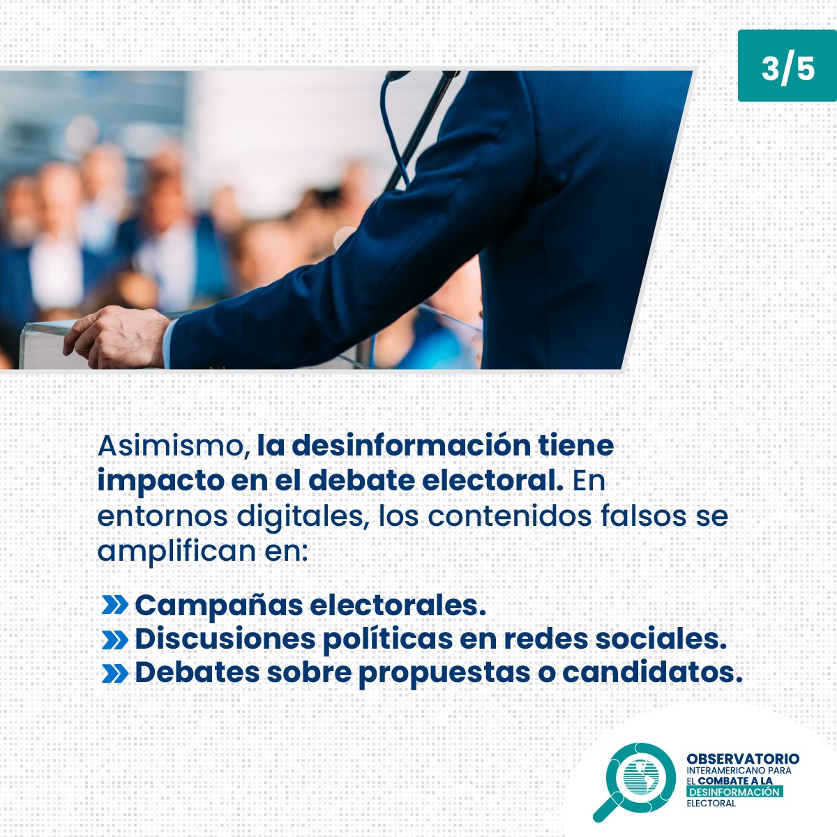 Obs. Int. para Combate a Desinformación Electoral tweet media