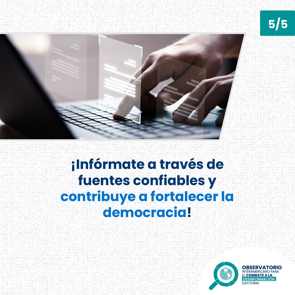 Obs. Int. para Combate a Desinformación Electoral tweet media