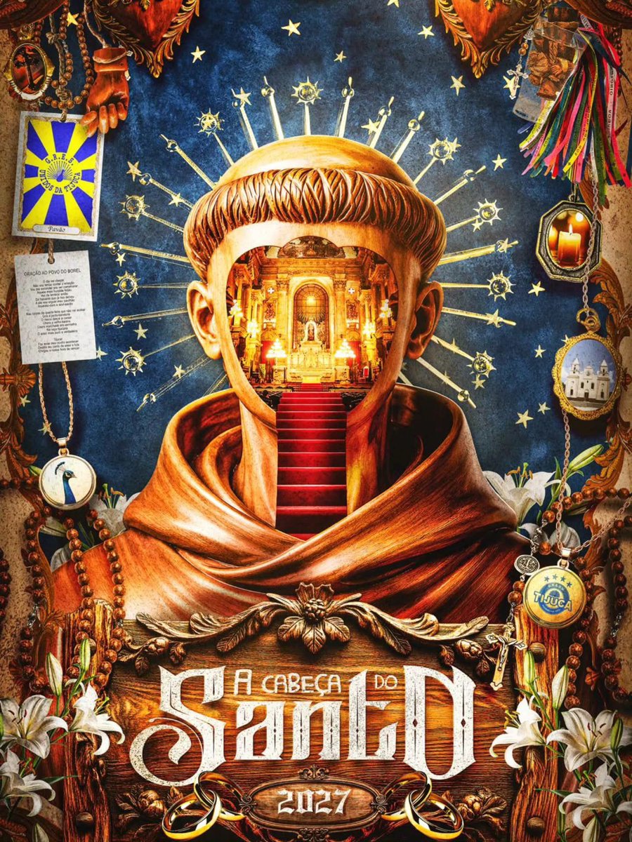 “A cabeça do Santo” é o enredo da Unidos da Tijuca para o #Carnaval2027; 

O livro homônimo de Socorro Acioli “salta das prateleiras para o asfalto da avenida, transformado em fantasia para que nosso povo conte uma daquelas histórias que só poderia acontecer neste nosso Brasil”