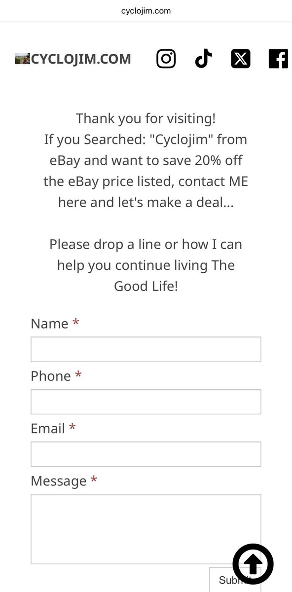 CycloJim1's tweet photo. Been getting a lot of ridiculous questions about the exorbitant prices (they’re very high…)

on: https://t.co/u8nnqBnNqw

Since reading between the lines isn’t everyone’s strong suit…

Here IT goes… #SKIPeBAY SKIPeBAY AND SAVE 

Search (it’s my website) https://t.co/fgRJDRADWO https://t.co/5ionOBtzSz