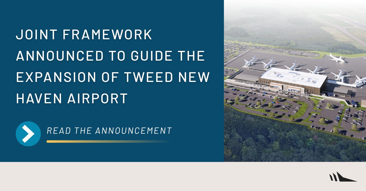 FlyTweed's tweet photo. Last night, the Tweed New Haven Airport Authority Board of Directors voted unanimously to approve a Memorandum of Understanding (MOU) with the Town of East Haven, City of New Haven, and Avports.

Read the announcement here: https://t.co/4aPOk0f4IZ https://t.co/50URiDcRo0