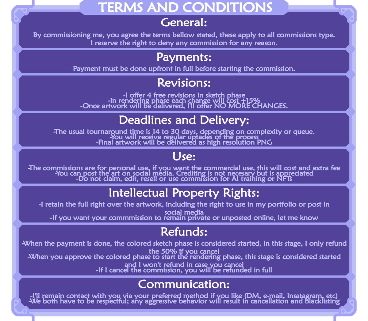 ilust_non's tweet photo. Terms and conditions: https://t.co/CgrNyyciLO
