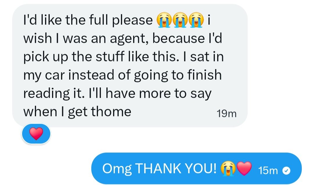 kcdunfordbooks's tweet image. I just got the most flattering feedback on my first chapter. 🥹❤️ Such a confidence boost!
#amquerying #amwriting
