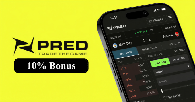 PRED just rewarded early users!

Users who deposited at least $10 early on received a 10% bonus, plus an additional 6% yield on their deposits

Not bad for simply being early

Reward early participants → build liquidity → create better trading conditions

Did you miss it?
Don't
