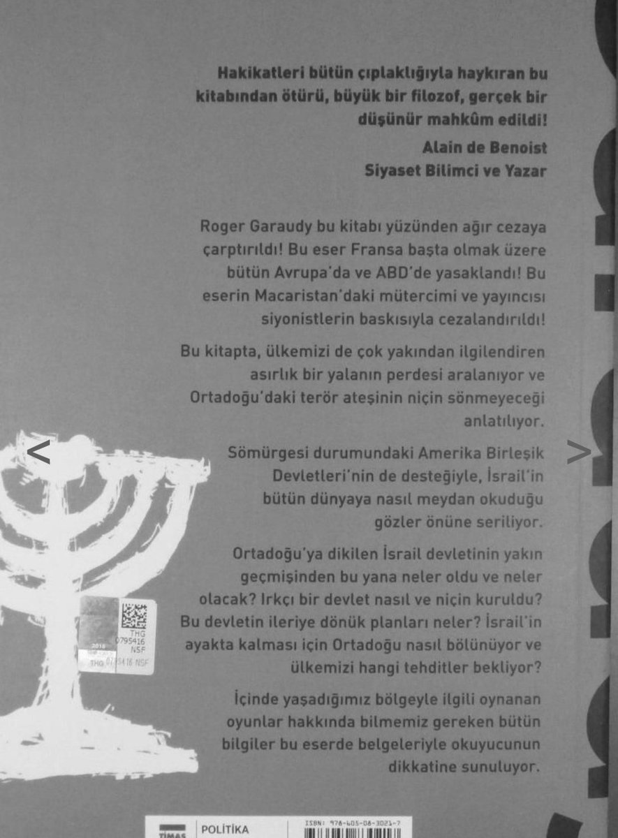 Derxasi's tweet image. Siyonist rejim özü itibariyle bir terörist organizasyondur. Varlığı, terörizmin aslî unsur olduğu faşist-militarist  bir yayılmacı paradigmaya dayanır. 
R.Garaudy'nin İsrail Mitler ve Terör eseri bu gerçeği ve siyonizmin kurgularını ifşa ediyor.
#GazaGenocide‌
#LebanonGenocide