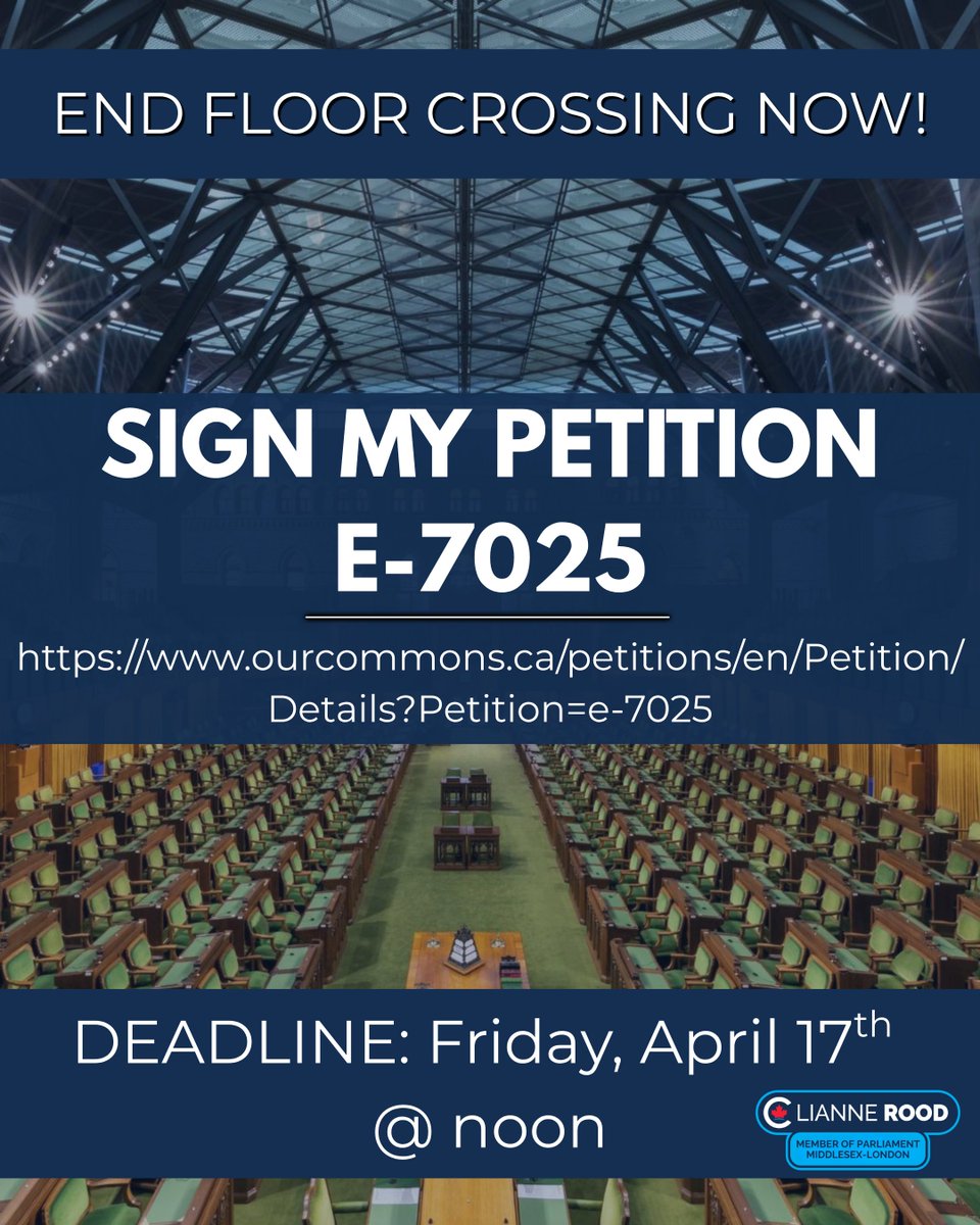 Lianne Rood, M.P. Middlesex-London tweet media