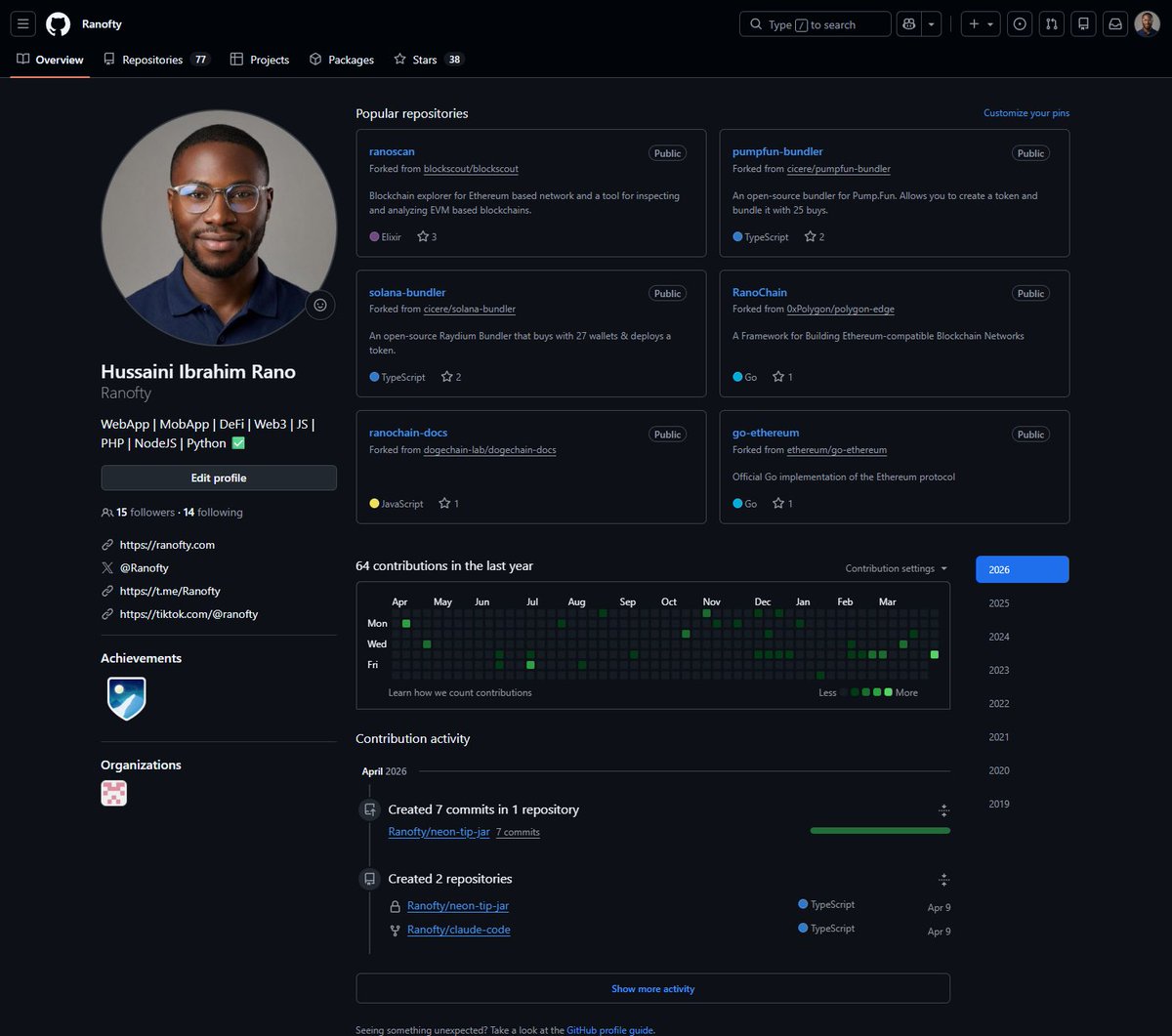 Ranofty's tweet photo. Building in public, one commit at a time.
From blockchain infrastructure to full-stack products, I’m focused on creating tools that solve real problems and make Web3 more useful.

#ranofty #web3 #blockchain #fullstack #solana #evm https://t.co/QmaI8VoBM4