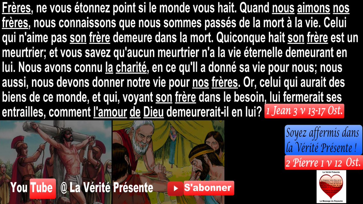 VeritePresente's tweet photo. La #Charité = {L'#Amour du #Prochain, L'Amour de #Dieu, L'Amour de #Christ, L'Amour de l'#Esprit, L'Amour du #Père, L'#accomplissement de : la #loi, La Loi #Royale, La Loi de Dieu, La Loi de Christ, La Loi de l'Esprit de #vie, La Loi #Parfaite, La Loi de la #Liberté, Le #Miroir} https://t.co/86Sl72flYL