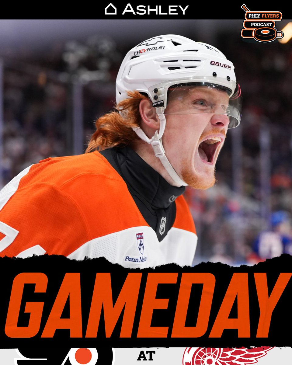 PHLY_Flyers's tweet image. HERE WE GO. Pregame coverage begins at 6:30 pm EST: youtube.com/@PHLY_Sports     

Find unbeatable deals and styles now at Ashley today. #AshleyFurniture #GameDayReady #HomeStyle #MyAshleyHome #LetsGoFlyers