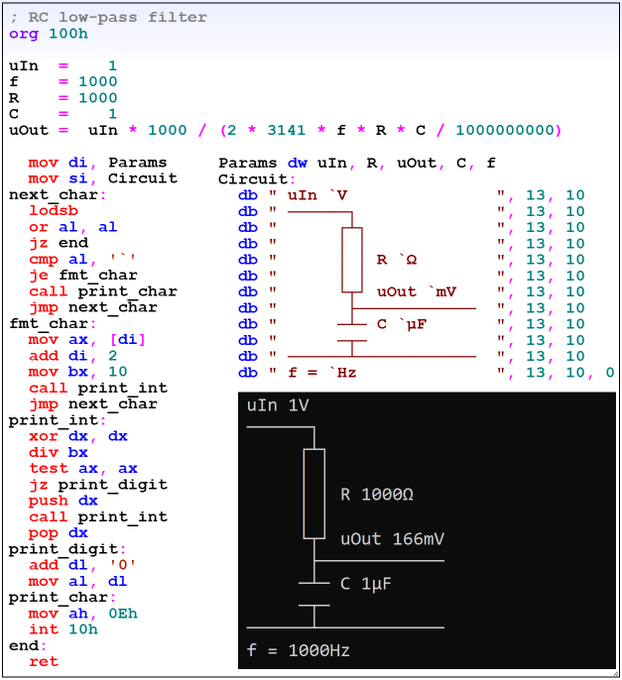 RC low-pass filter in Asm
facebook.com/groups/electro…