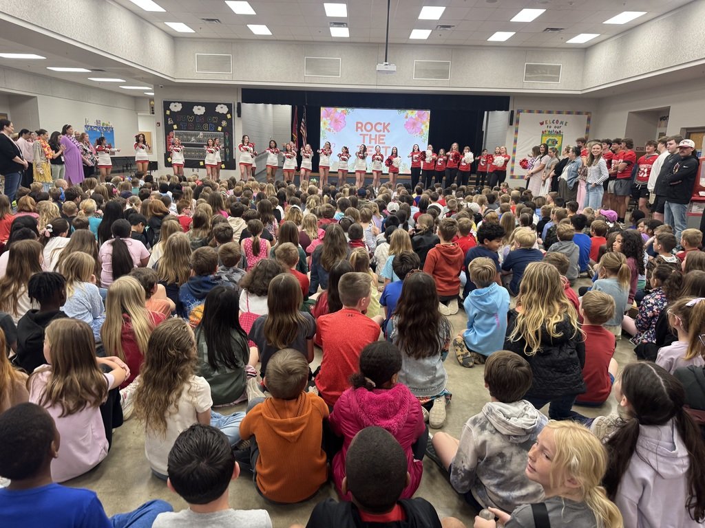 farmcards's tweet photo. Thank you to our amazing coaches, band, football players and cheerleaders for coming out to the "Rock the Test Pep Rally"! We are excited to see how much our students have grown this year! #ESED #JPW https://t.co/YenlBaKhvw