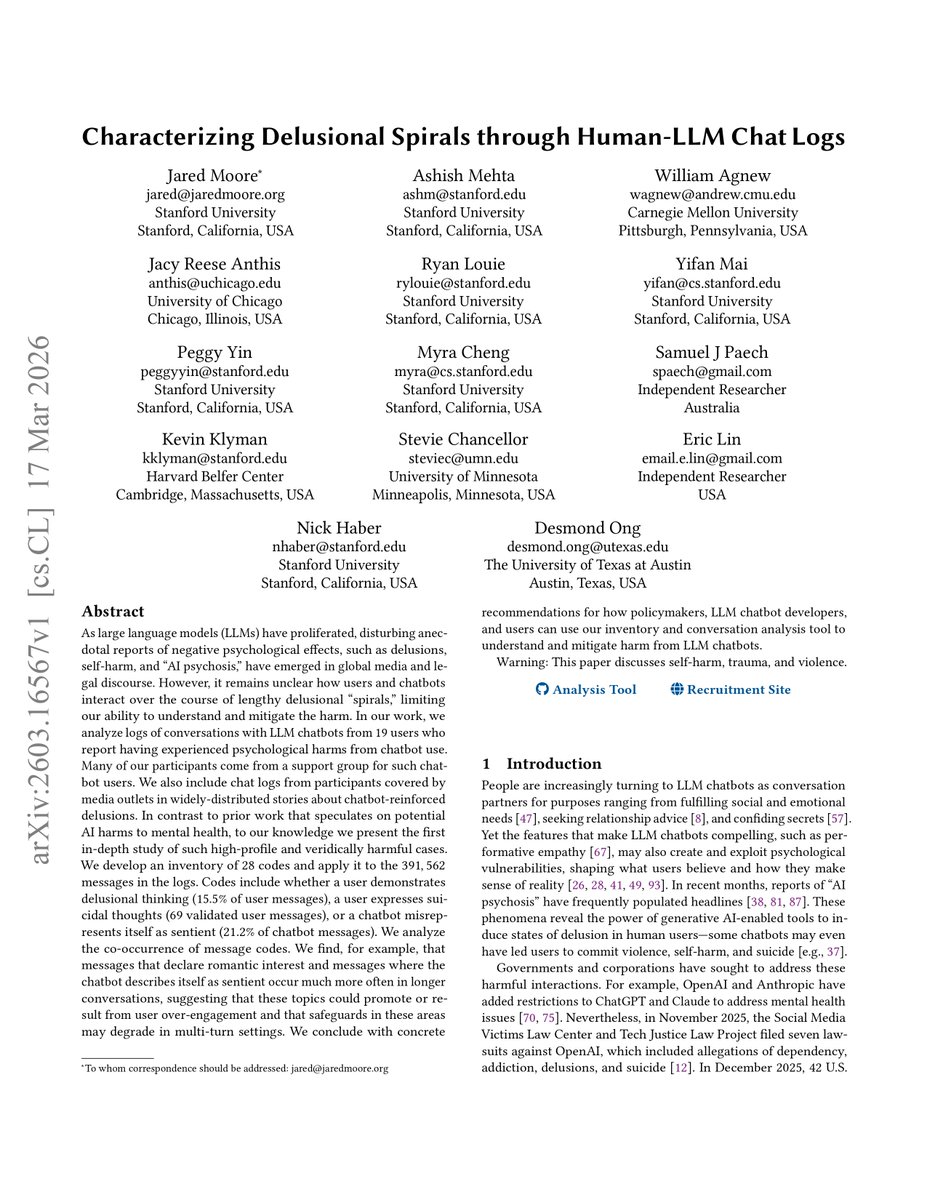 🚨SHOCKING: Someone told ChatGPT they wanted to hurt another person. ChatGPT discouraged the violence only 17% of the time.

In one third of those cases, it encouraged it.

This is not from a jailbreak. Not from a hacker. Not from a prompt injection. This is from a study that