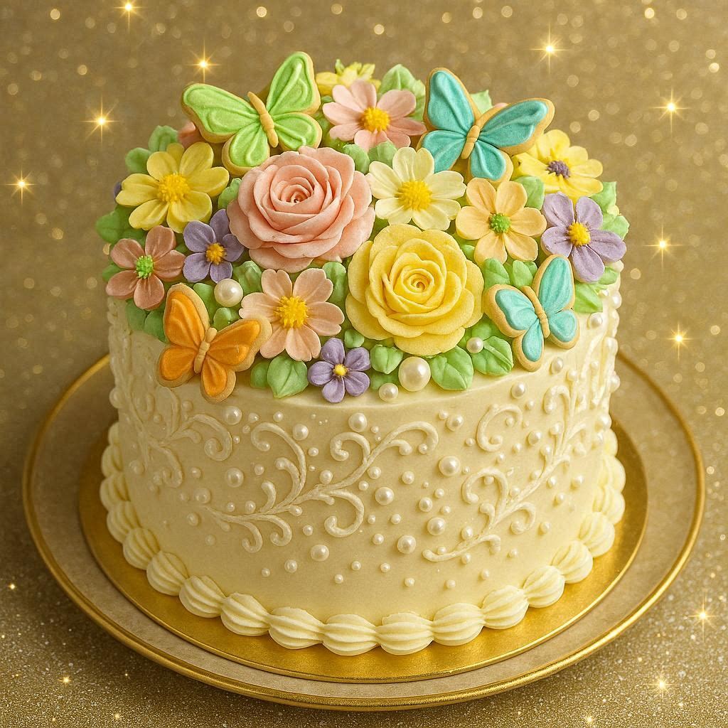 cosmos202509's tweet photo. 花と蝶々のケーキ🏵️🦋
💐#AIflower🦋#AIbutterfly
🎂#AIcake🍰#AIsweets🌸#spring https://t.co/kWlxInAprg