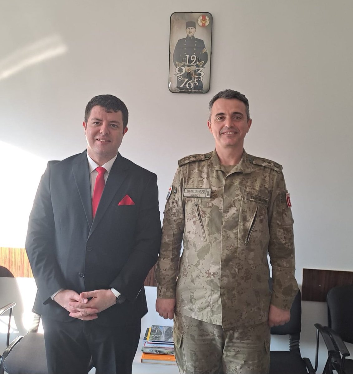 drerdemeren's tweet photo. BALGENÇ üyemiz Sn. Yarbay Kadir Kurtulmuş ile 3. Kolordu Komutanlığında bir araya geldik. https://t.co/c7V3MOn7yV