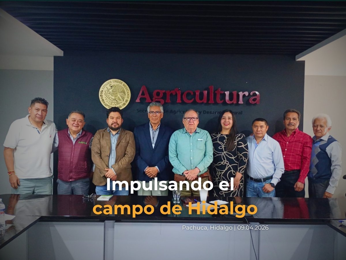 inifap's tweet photo. El #INIFAP fortalece alianzas con la Secretaría de Agricultura y Desarrollo Rural, Centro de Investigación en Alimentación y Desarrollo y Consejo de Ciencia, Tecnología e Innovación de Hidalgo para impulsar investigación, #innovación y desarrollo del campo en #Hidalgo 🌱🚜 https://t.co/0KCJOyvIIw