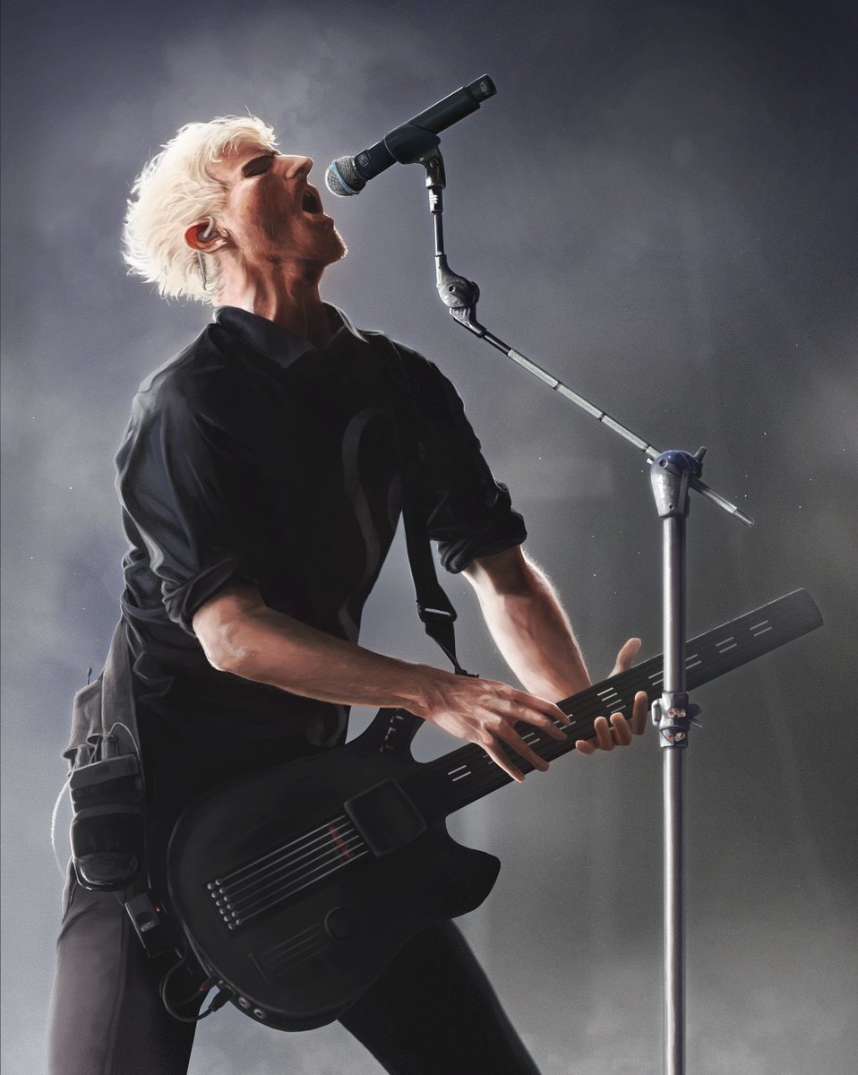 raphaelion_'s tweet photo. photo study of Rob Swire of @Pendulum from the recent Australia concert, wish I could've been there haha!

#pendulum #digitalart #portrait #fanart https://t.co/qknfB5JV9X