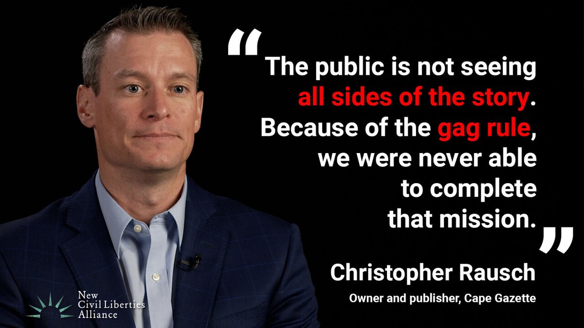 NCLAlegal's tweet image. When the government speaks… but others can’t respond, the public only hears one side.

“The public is not seeing all sides of the story.”

That’s not transparency—that’s control.

#FreeSpeech #FirstAmendment
