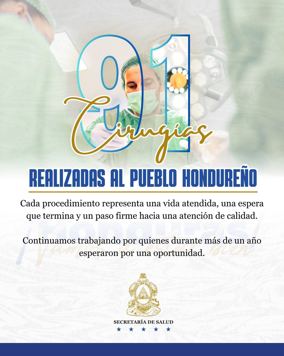 Secretaría de Salud de Honduras, Oficial tweet media