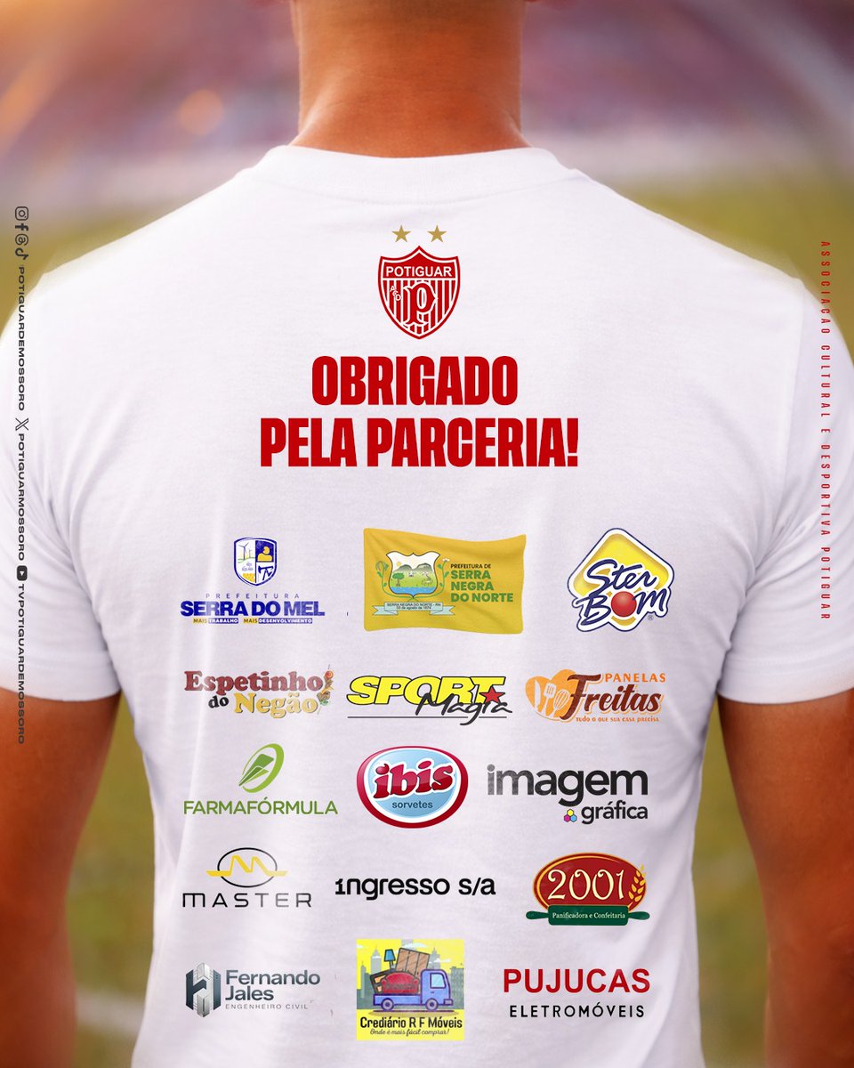 potiguarmossoro's tweet image. A Associação Cultural e Desportiva Potiguar agradece a todos os parceiros que estiveram ao nosso lado durante o Campeonato Estadual 2026.

O apoio, a colaboração e o comprometimento de cada um foram fundamentais para fortalecer o clube ao longo da competição.

#ACDP