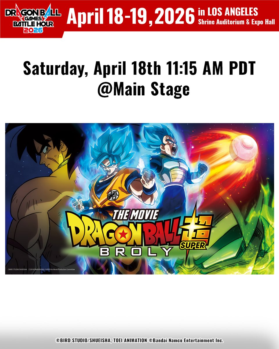 DRAGON BALL Games Battle Hour 2026 Official tweet media