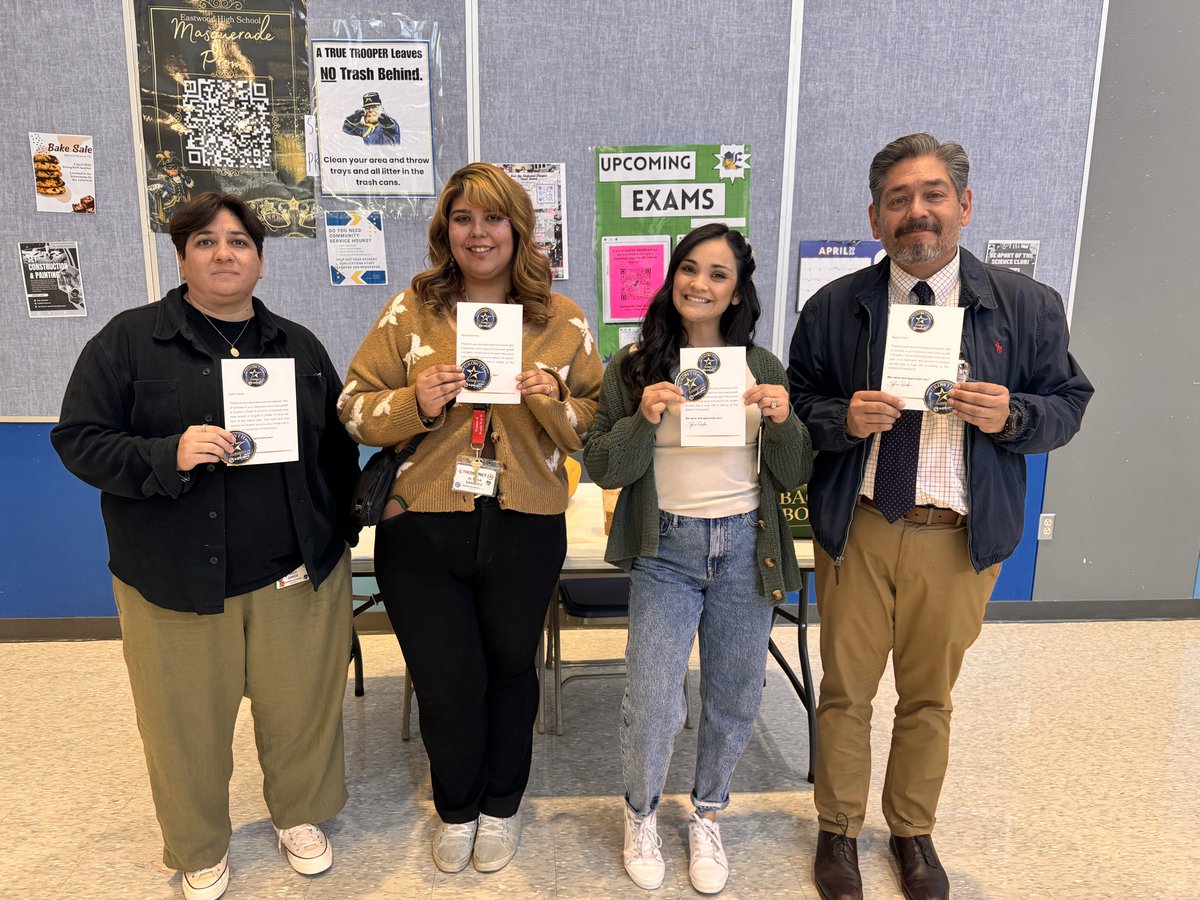 MsLopezBrown's tweet photo. Shout out to our amazing ENG 1 &amp; ENG 2 teams as we complete our first week of EOC testing!! Students looked prepared and were working hard throughout the year and utilizing all the skills and strategies during their exams!! You all are what make us Home of El Paso’s Finest! 💙💛 https://t.co/NcDG1TyoAG