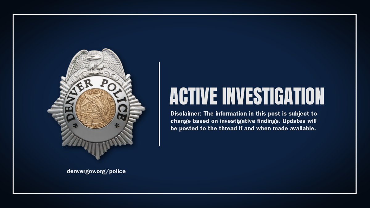 DenverPolice's tweet image. ALERT: #DPD is investigating a shooting in the 2000 block of Lawrence. One victim located and transported to area hospital. Investigation is ongoing. Updates will be posted here when made available. #Denver