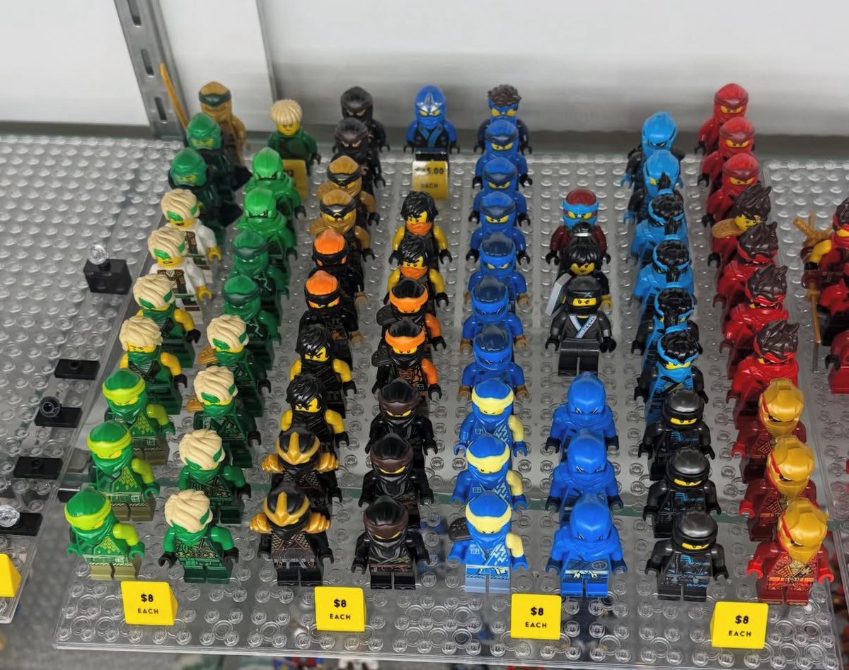 LegoTim82's tweet photo. Saw this on Instagram. Genuinely, I cannot stand Bricks and Minifigures. Everything that I’ve seen from them seems like a massive scam, and charging 8 bucks for Legacy Kai of all things is ridiculous. The amount of shill YouTubers that gas up this greedy chain drives me mad tbh. https://t.co/2zeFovpXcx