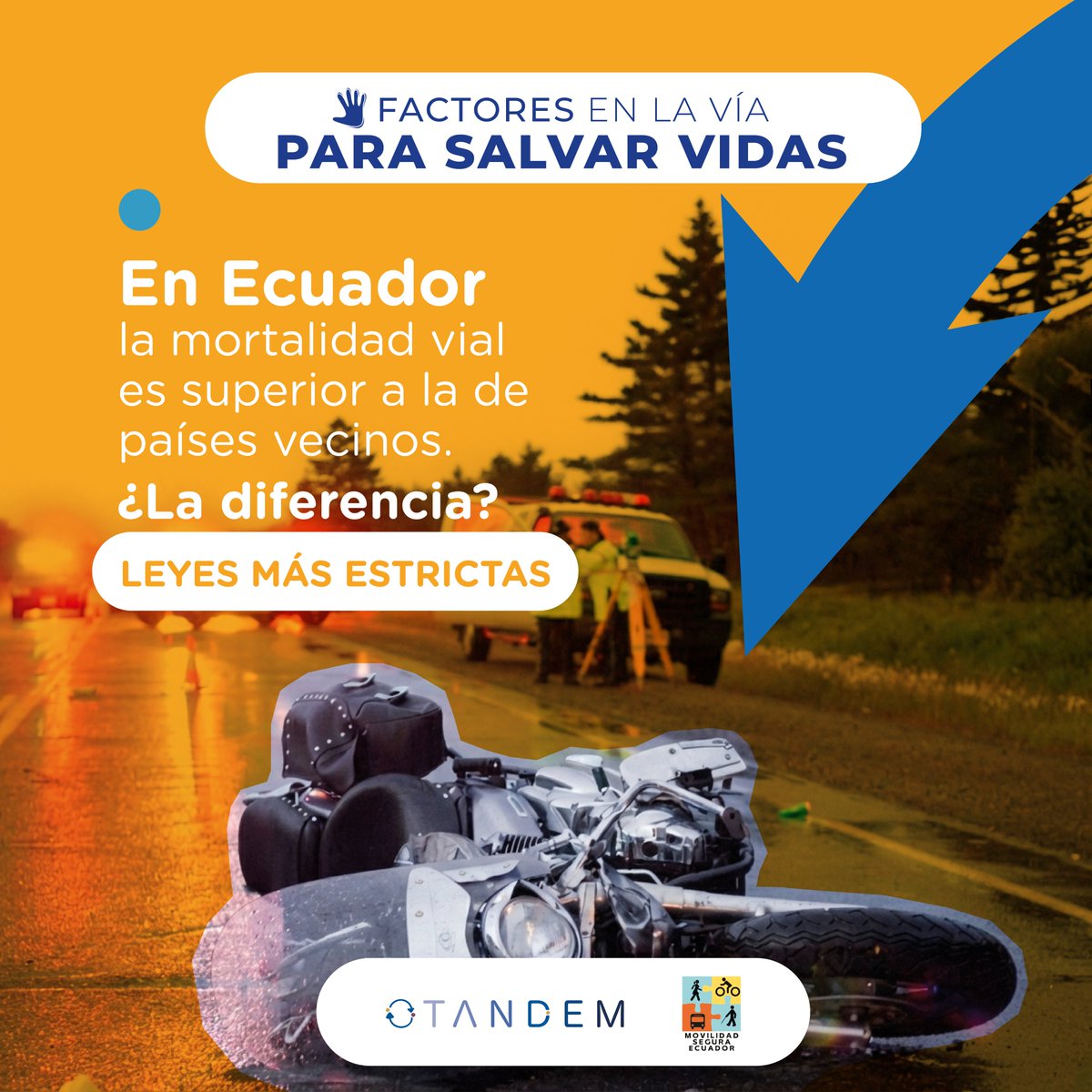 TandemFundacion's tweet photo. En 2025, perdimos a 2.354 personas producto de más de 20 mil siniestros viales. Por eso, desde TANDEM presentamos a la Asamblea Nacional aportes clave sobre 5 factores de riesgo para reformar la Ley de Transporte. ⚖️

¿Quieres conocer nuestra propuesta? Escribe REFORMA y te la compartimos 🫡