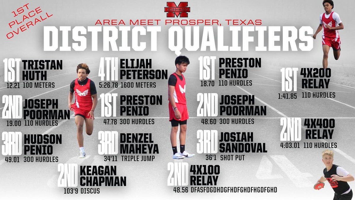 ECMSLadyCards's tweet photo. District track meet today! Come out at support, 4pm Ron Poe Stadium! https://t.co/vRs7edP6KZ