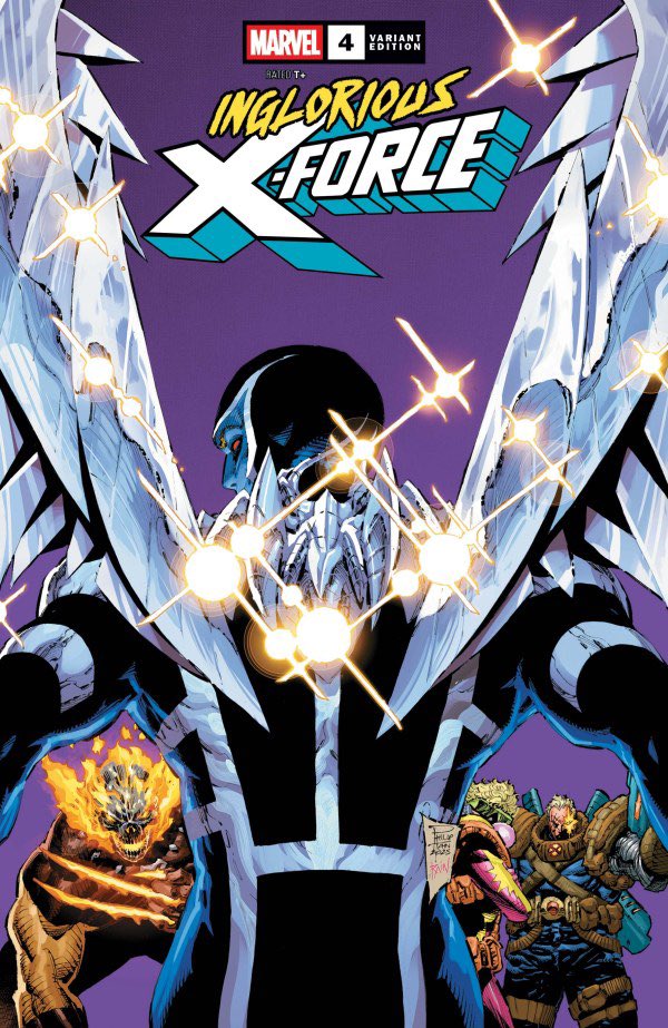 XMen_C_O_T_A's tweet image. Inglorious X-Force #4 preview - @PhilipTanA96476 has entered the chat!!! Excellent art, interesting even though a little tired plot and… Ms Marvel (not sure why?) 

#xforce #cable #archangel