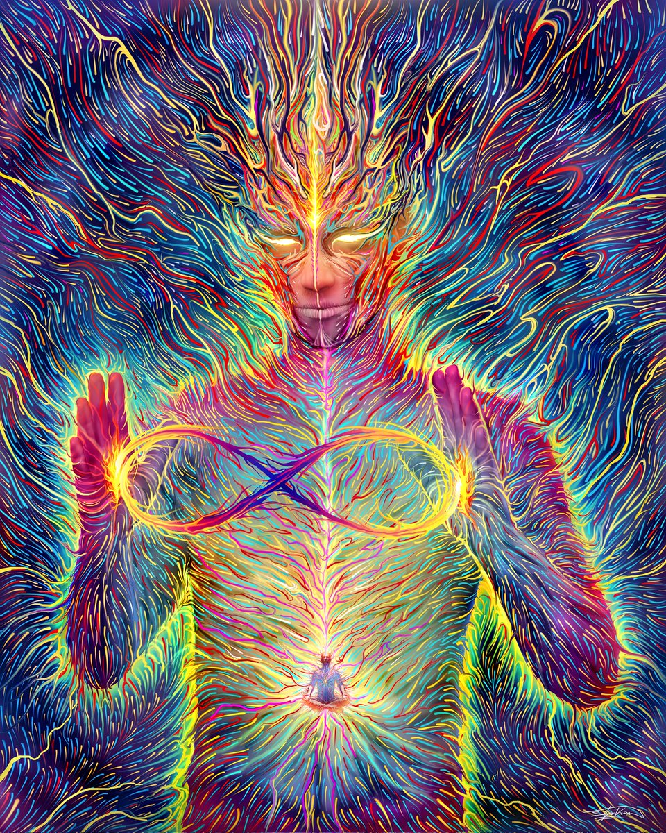 APsychedelics's tweet image. Infinite Manifestation by @silviovieiraart 😍🤩 #trippy