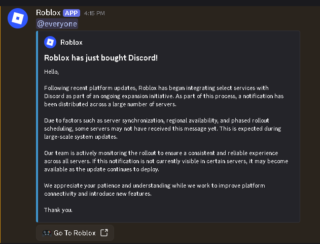RexxDaAwesome's tweet photo. dude WHAT is Roblox doing now. just out here BUYING discord?? @Roblox whatare we doing bro https://t.co/MNLsNMFw2S