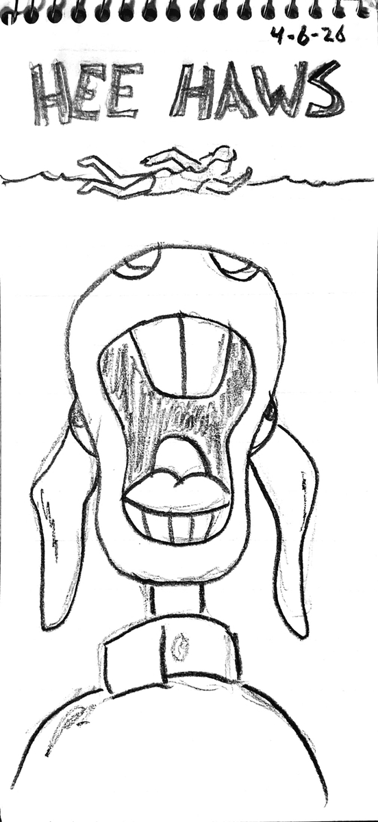 Other_Side_Up's tweet photo. Behind the Scenes: Sketch and Final Art for the "HEE HAWS" comic. #comics #webcomics #osup https://t.co/yiUGwmcoYd