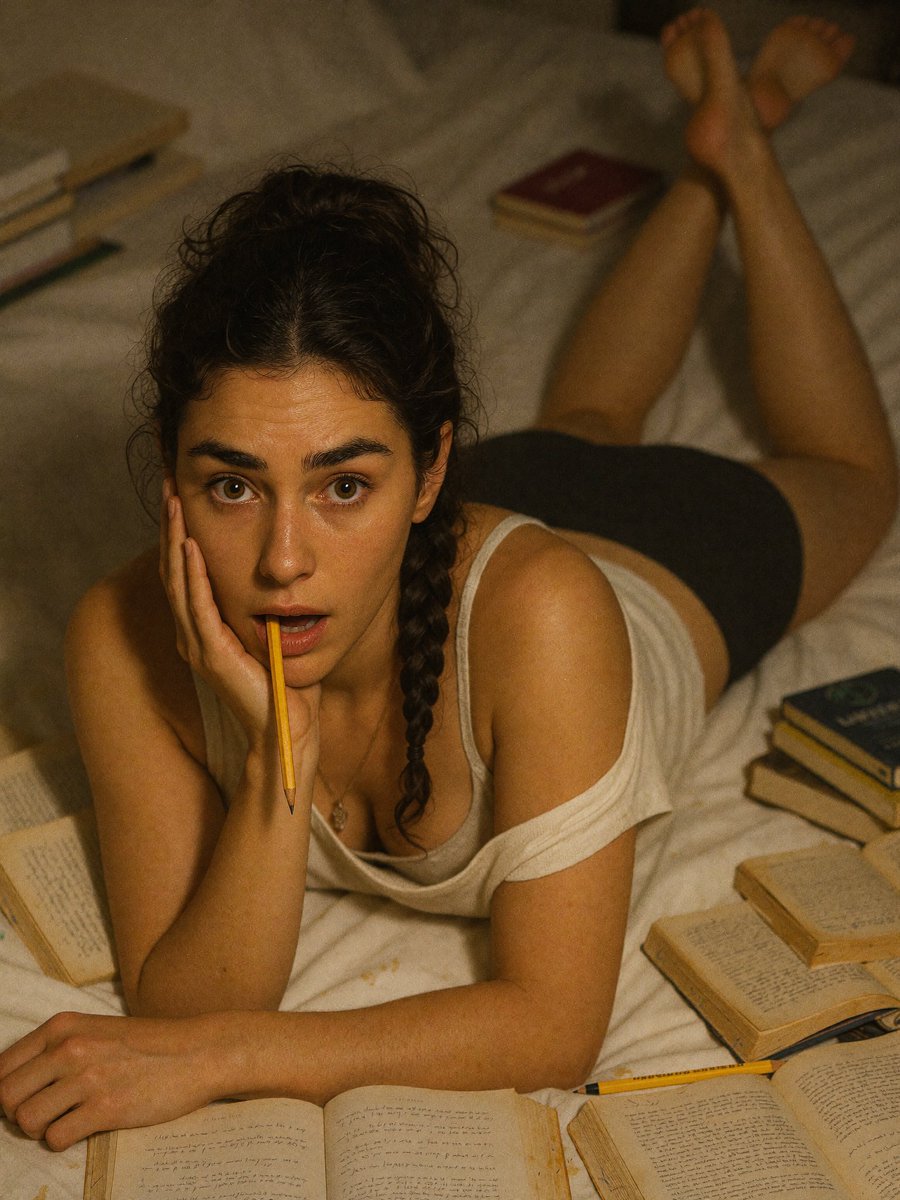 Project_VLA's tweet image. #PromptShare by the unique and fantastic @NayaVerseee 🫶

Check quoted post for prompt, I have slightly altered it 😉

This is Soul 2.0 on #higgsfield

I call it "Bar exam is coming" 🙈

#AIArtists #AIArtistCommunity #AIArt