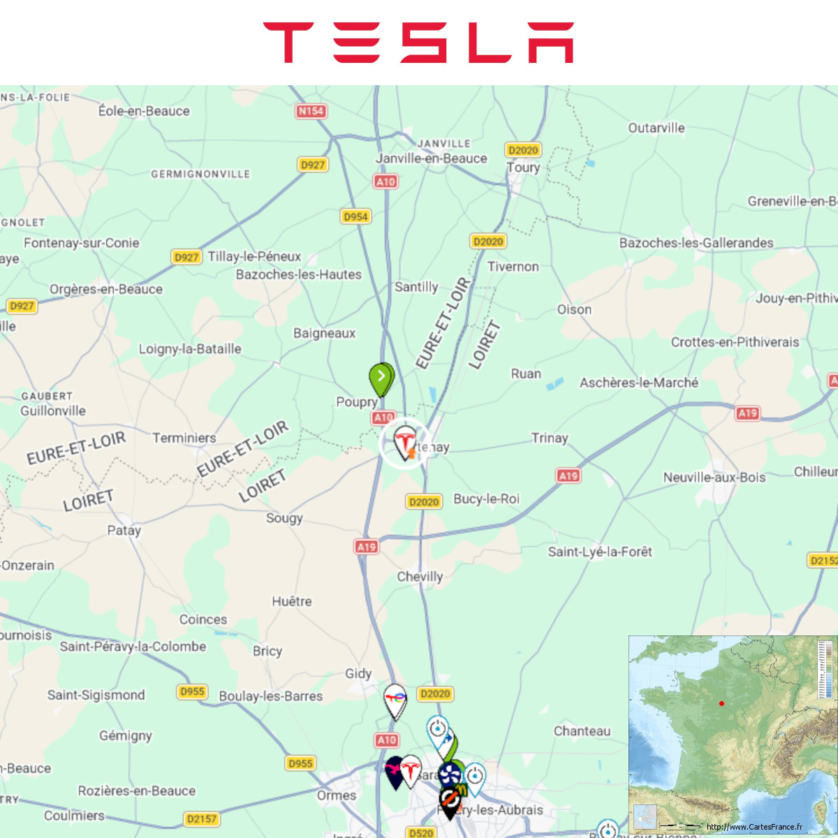 DSchoelens's tweet image. Agrandissement en cours d'une station #Tesla à Artenay.
Photo de jpz68

Comme d'hab, ma carte : tinyurl.com/StationsVE
L'actu des stations sur mon groupe FB : tinyurl.com/GroupeFacebook…
