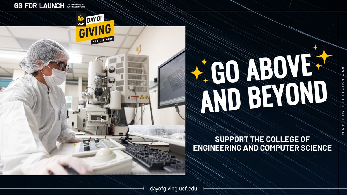 Did you know that CECS offers a certificate to address the immediate needs of the semiconductor manufacturing industry?

This #UCFDayofGiving, help UCF ECE continue to innovate and impact the next generation of engineers. Give a gift today: bit.ly/3ObwklI