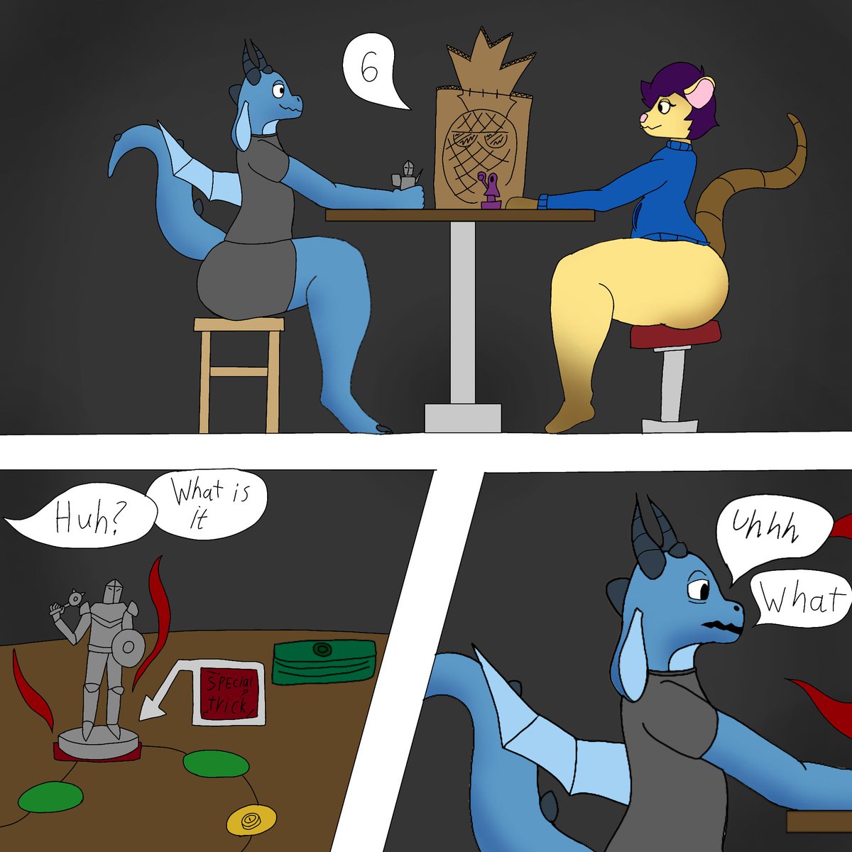 VvwvvD50111's tweet photo. My first and very old artwork with @Dirtytail_ and @teasyrat  oc's, pls dont trow rocks to me I'm too lazy for remake it https://t.co/dcLxaEhDd7