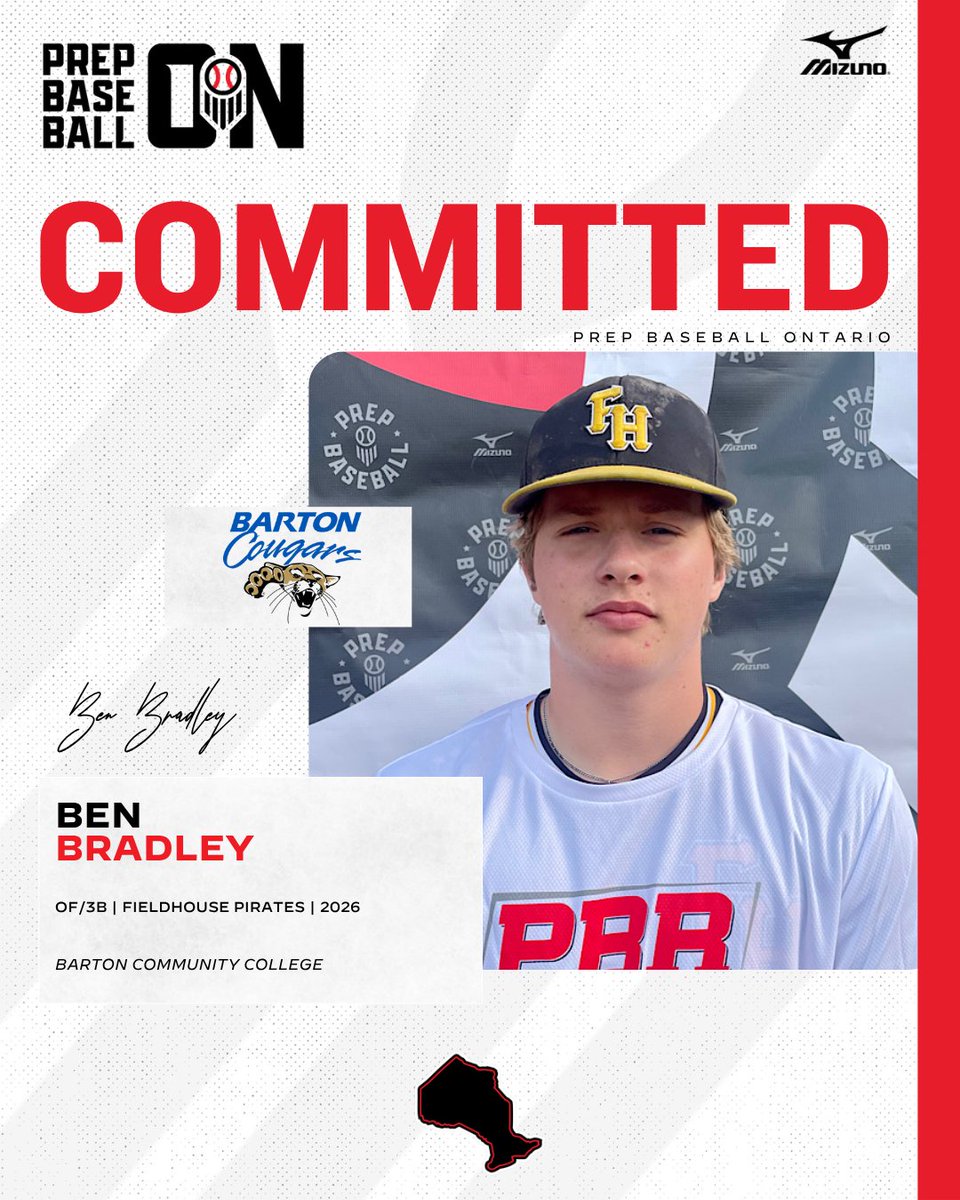 🚨 𝐂𝐎𝐌𝐌𝐈𝐓𝐌𝐄𝐍𝐓 𝐀𝐋𝐄𝐑𝐓 🚨

'26 OF/3B Ben Bradley (<a href="/FHPirates/">Fieldhouse Pirates</a>) has announced his commitment to Barton Community College.

#OffTheBoard🇨🇦
<a href="/Barton_Baseball/">Barton Baseball</a>|<a href="/benbradleybb8/">Ben Bradley</a>
