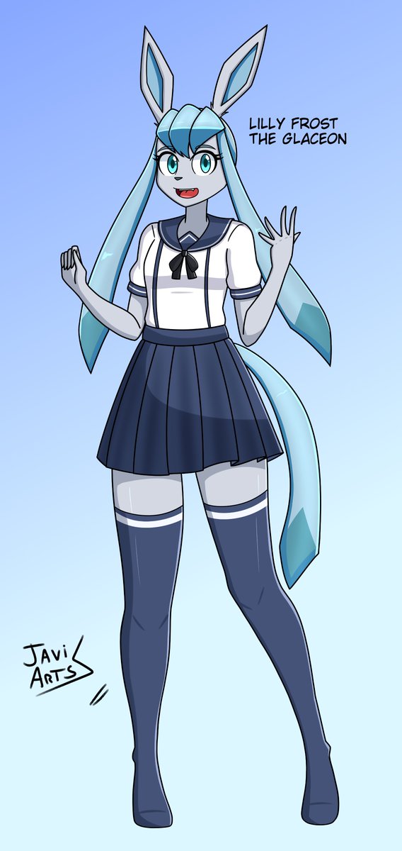 JavithecyborgX1's tweet photo. Commission for a buddy I met on furafinity 

His character Lilly Frost the glaceon

Hope you like her owor https://t.co/sTy5Yt8PXI