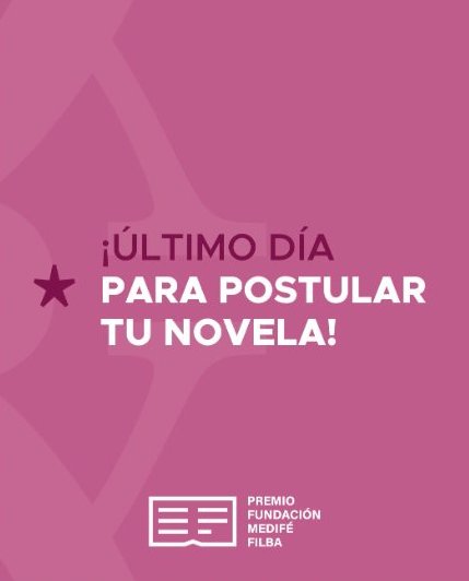 FundacionFilba's tweet photo. ¡Ahora sí! 
Último día para postular al Premio Fundación Medifé Filba 
Info: https://t.co/HWmoGuTUnT
Bases: https://t.co/xhbrp2gLOn

@FundacionMedife https://t.co/sawMsqC0IP